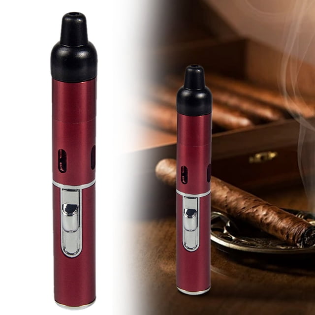 WHEANG Metal Pipe Aroma With Volcanic Rock Refillable Portable Windproof Metal Tube Handheld Adjustable Flame Torch Fot Kitchen Cooking