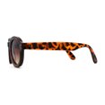 thumbnail image 3 of Metal Top Bridge Hipster Vintage Style Round Snug Horn Rim Sunglasses Tortoise Brown, 3 of 4