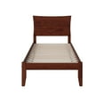 thumbnail image 3 of Leo & Lacey Transitional Solid Wood Twin Platform Bed with USB Charger in Walnut, 3 of 5