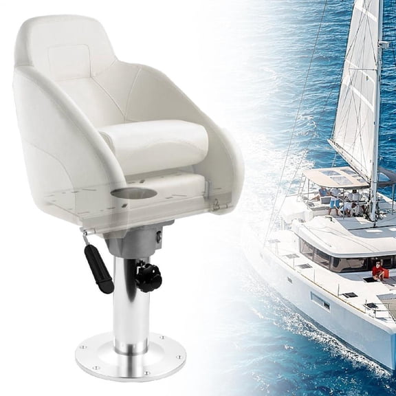 Goxfaca Boat Seat Pedestal Mount Adjustable Height Boat Seat Base Mount Seat Mount Plate with Slide Boat Chair Base Mounting Brackets Boat Seat Accessories thrifty