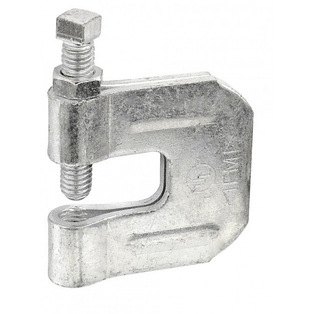 2 Pcs, 3/816 C Style Galvanized Steel Beam Clamp for Vertical Loads to