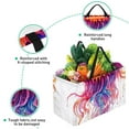 thumbnail image 3 of Jellyfish Large Capacity Reusable Foldable Oxford Cloth Shopping Bag Laundry Basket Grocery Baskets, 3 of 7