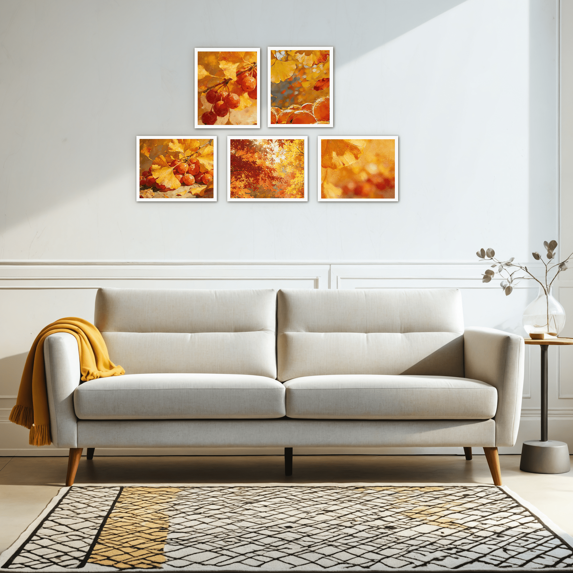 5 Pack 8.5x11 Picture Frame for Wall Mounted and Tabletop Display, White