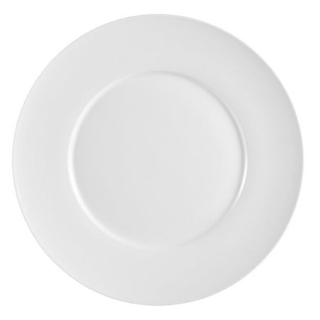 

Paris Flat Design Plate 11 W x 11 L x 1 H Porcelain Bone White 3 packs