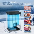 thumbnail image 3 of KNDKO 2.8cu.ft Chest Freezer, Freestanding Top Open Door Compact Freezer with Removable Basket, Adjustable 7 Thermostat and Bottom Defrost Water Drain for Apartment/Home, Black, 3 of 7