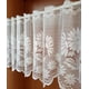 thumbnail image 2 of Cenefas de encaje blanco para cortinas de ventanas, cenefa de cocina, cenefas cortas para ventanas, cortinas de café de encaje, blanco, 2 of 5