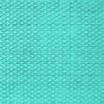 thumbnail image 1 of Ahgly Company Machine Washable Indoor Square Oriental Turquoise Blue Industrial Area Rugs, 4' Square, 1 of 4