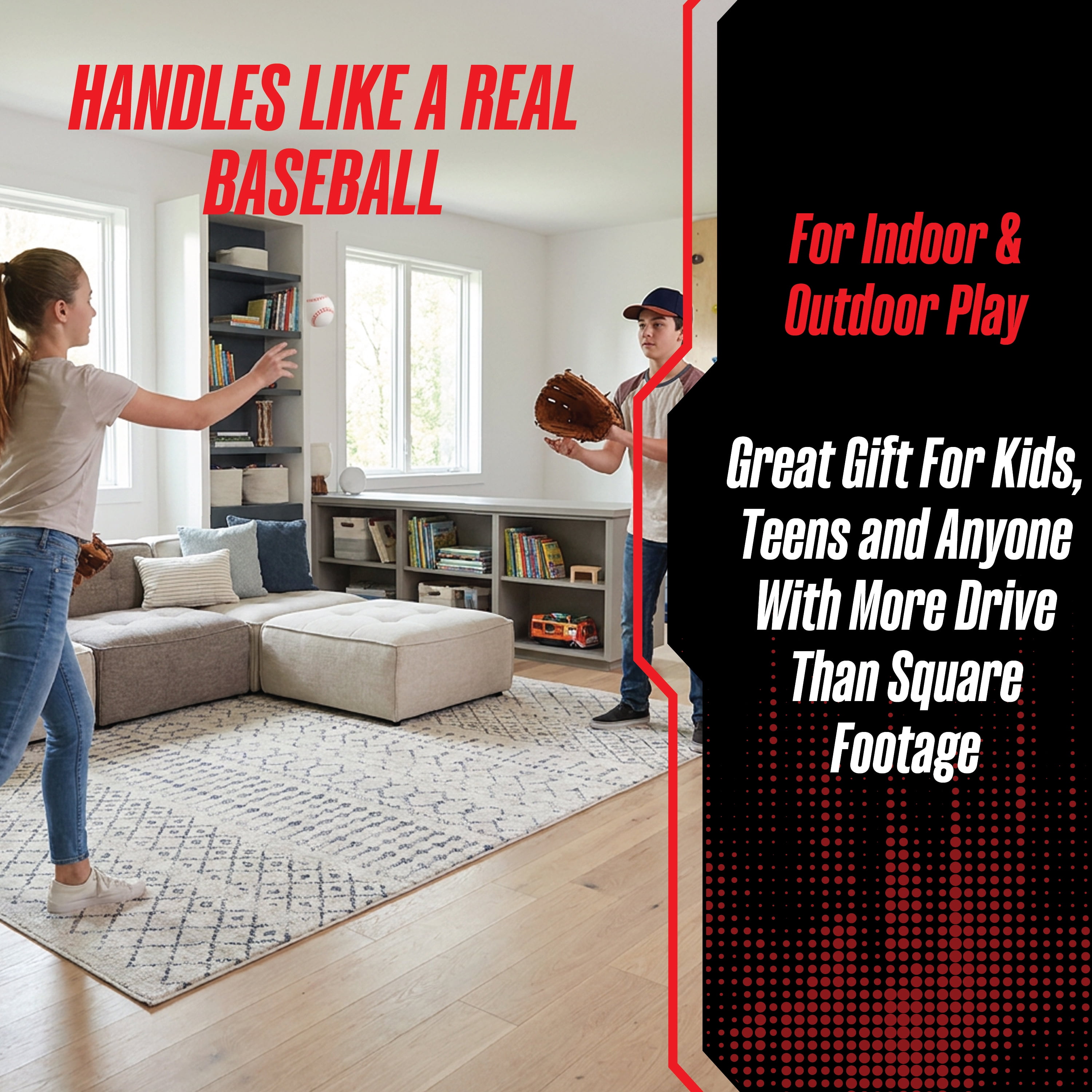 Supreme Silent Sports Indoor & Outdoor Baseball, 2 Pack