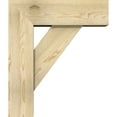 thumbnail image 3 of Ekena Millwork 8"W x 24"D x 28"H Traditional Block Rough Sawn Bracket w/ Offset Brace, Douglas Fir, 3 of 25