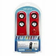 Creative 2.0 Speaker System, 4 W RMS, Red