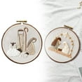thumbnail image 1 of WHEANG Clearance Scene Embroidery Kit Set Of 4 Christmas Kits Embroidery Kit for Beginners Beginner Embroidery Kit for Adults Embroidery Kit Embroidery, 1 of 4