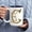 C, variant on 15oz White Mug with Golden Letter "A" & Floral Design – Cozy Coffee Cup, Perfect Family Gift for Holidays or Everyday Use, Coffee Bar Accessories