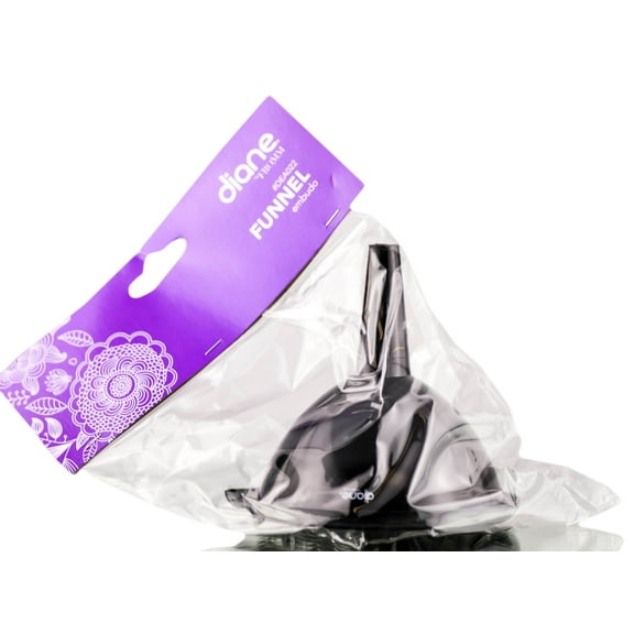 Medium , Diane Funnel Chemical Resistant For Hair Coloring , Hair Scalp - Pack of 1 w/ SLEEKSHOP Teasing Comb