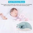 thumbnail image 3 of SHARE SUNSHINE Cute Hamster Shape Wireless Silent Mouse 1200DPI Optical Unique Small Cordless Quiet Mice for Computer Laptop PC for Kids Gift (1 Pack-Blue), 3 of 8