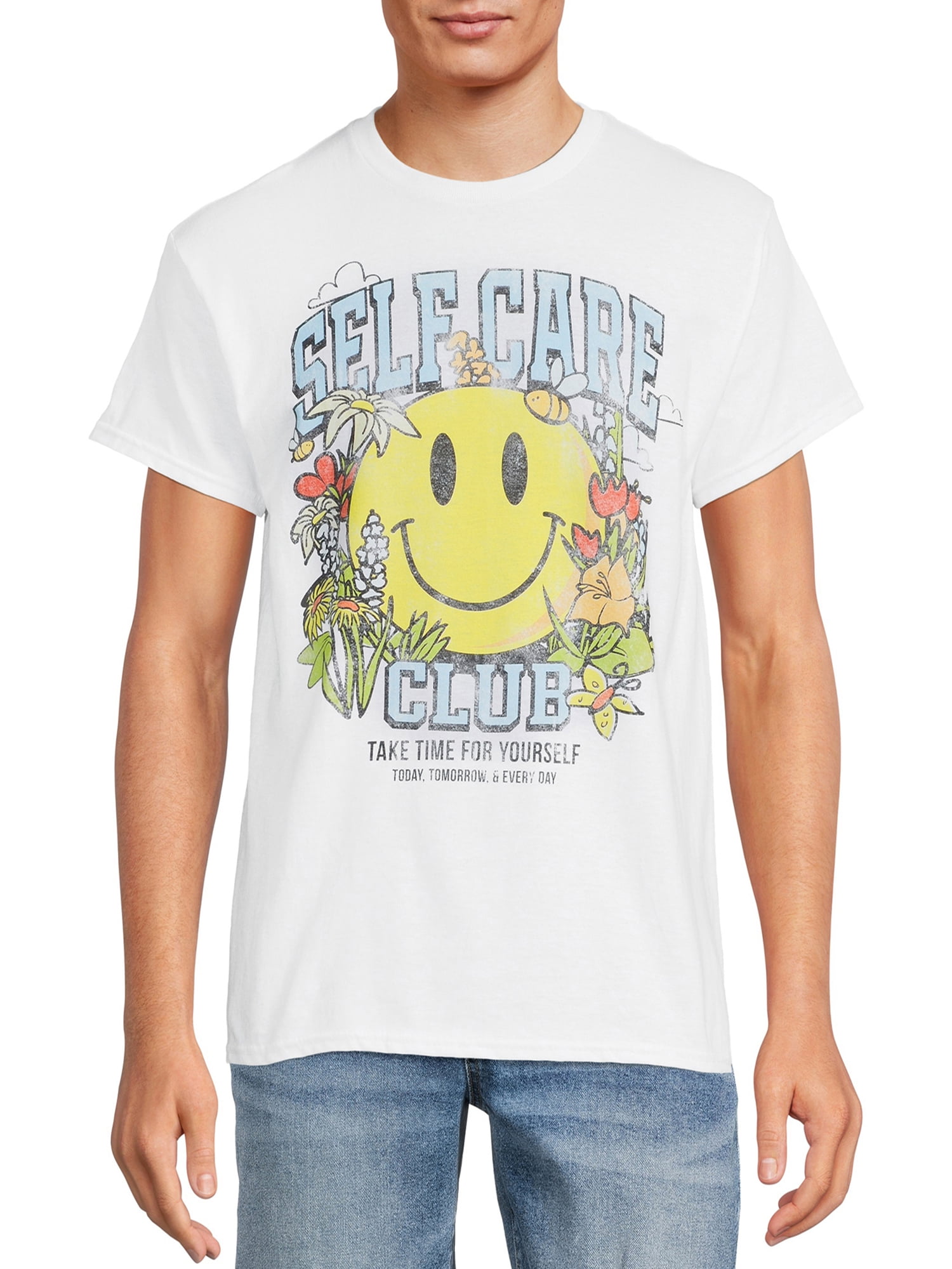 Humor Men's & Big Men's Self Care Club Graphic T-Shirt