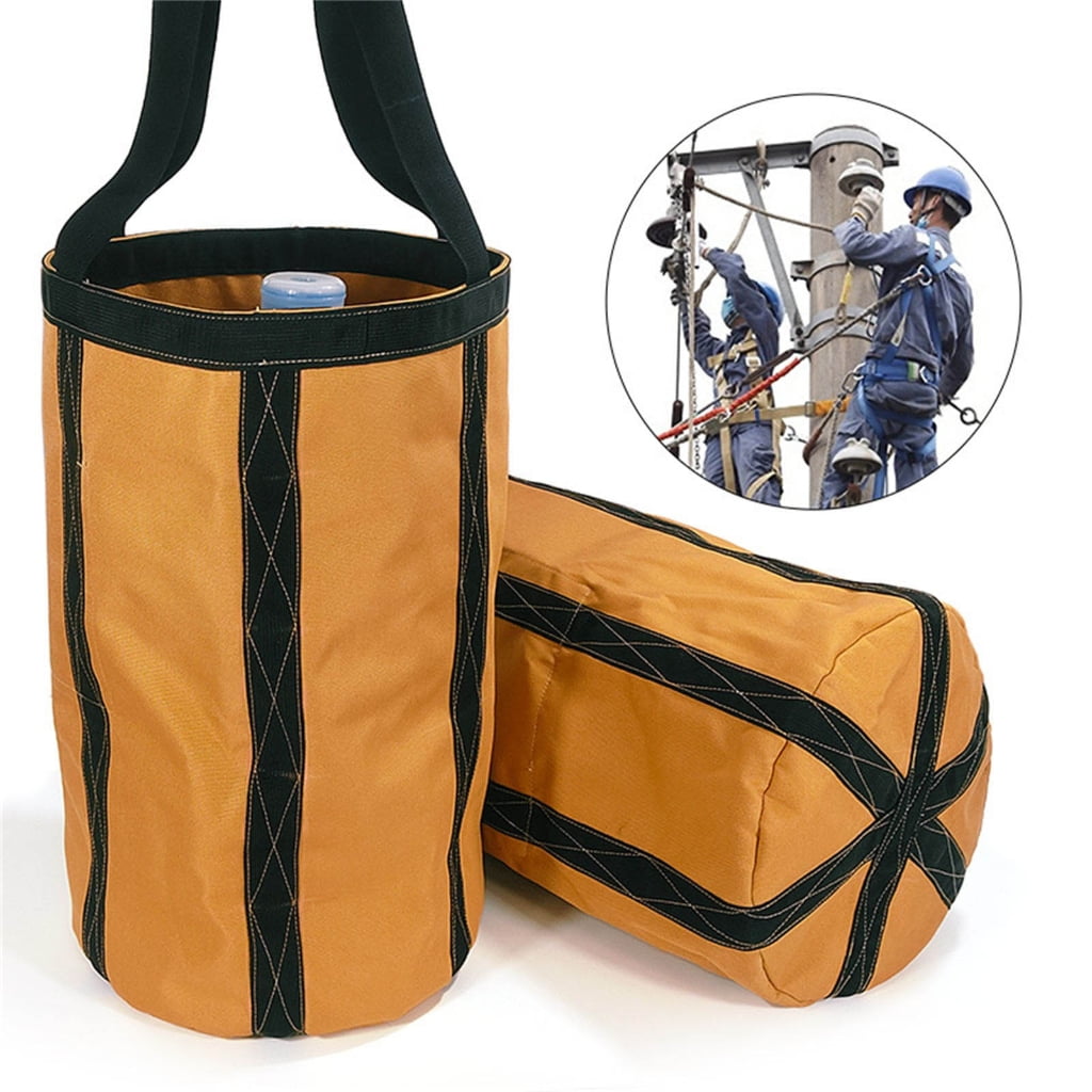 JZROCKER Thickened Canvas Cylindrical Tool Pouches Bag Designed for Gardeners and Craftsmen with Large Compartment