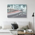 thumbnail image 2 of PixonSign Canvas Print Wall Art Vintage Film-Grain Speeding Cars on Freeway Architecture & Maps Cities Photography Realism Chic Scenic Colorful Blue Neon for Living Room, Bedroom, Office - 32"x48", 2 of 5