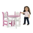 thumbnail image 4 of Emily Rose 18 Inch Doll Furniture - 18" Doll Wooden Accessories Pink Kitchen Table And 2 Chair Set - Wish Crown, 4 of 6