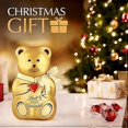 thumbnail image 3 of Lindt White Chocolate Teddy 100g, Gold (Pack of 3), 3 of 5