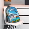 thumbnail image 3 of Disketp Astronaut Tropical Dolphin Mochila Escolar de 15 Pulgadas, Mochila Ligera para Estudiantes, Viajes y Trabajo, Cómoda y Resistente para el Uso Diario, 3 of 6