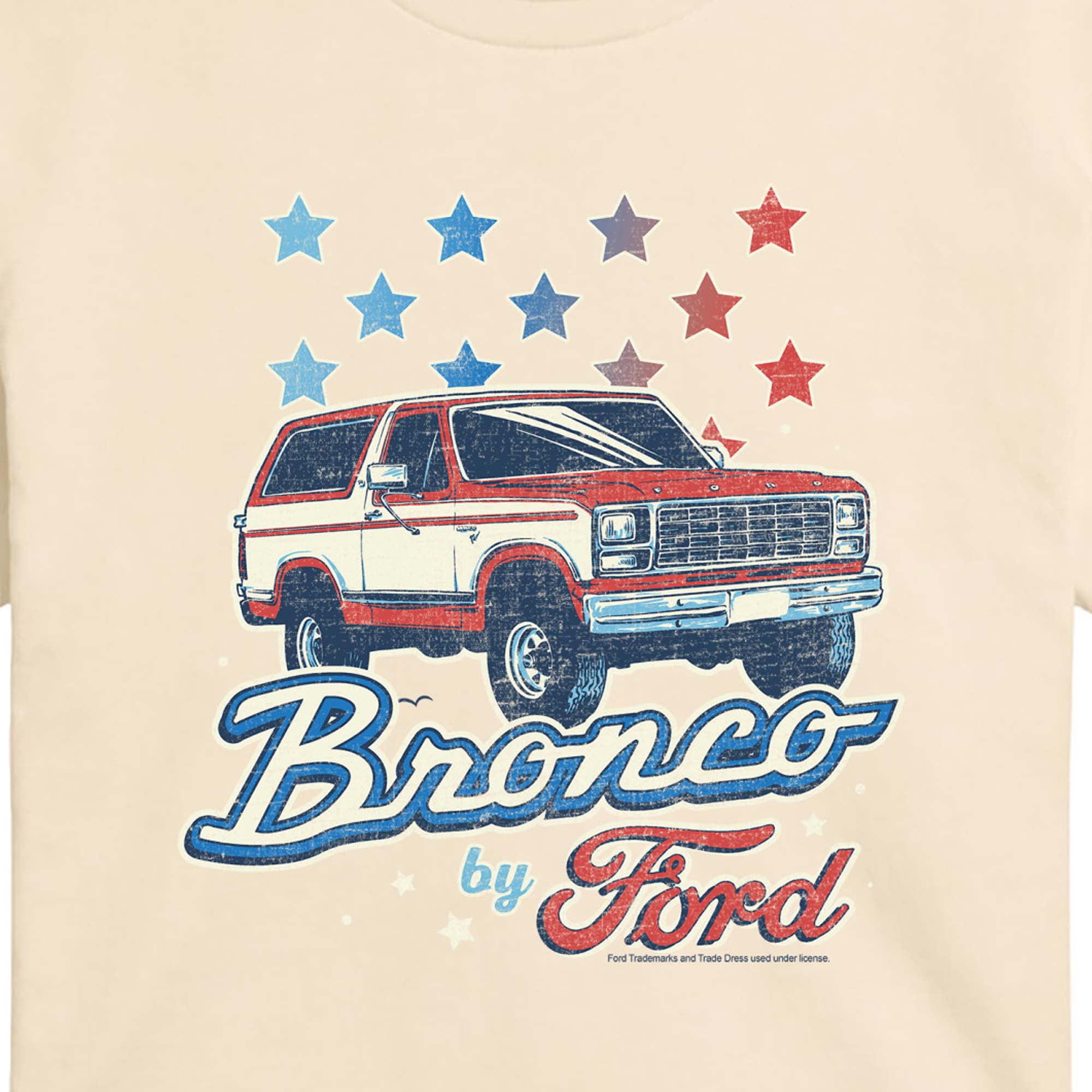 Ford - Bronco Americana - Juniors Cropped Graphic T-Shirt
