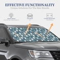 thumbnail image 4 of Xecao Forest Rabbit for Foldable Car Sun Shades (2-Pack) offer sun protection with an easy-fold design for convenient windshield shading., 4 of 7