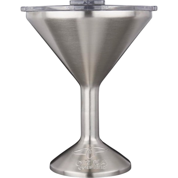 ORCA Tini 13oz Stainless Steel Martini Glass | Temperature Insulated Tumbler for Every Outdoor, Picnic, Poolside, Beach & Patio Party — Stainless Steel
