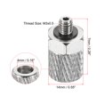 thumbnail image 2 of Uxcell M3x0.5 Compression Fitting Connector Male Thread Push to Quick Connect Air Tube Hose Straight Adapter 3 Pack, 2 of 4