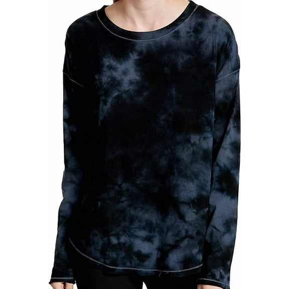Calvin Klein Womens Performance Tie Dyed Drop Shoulder Top