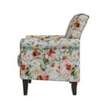 thumbnail image 4 of Homesvale Jean Rolled Arm Living Room Chair with Nailheads, Pastel Orange and Green Floral Polyester, 4 of 8