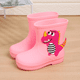 thumbnail image 1 of Botas de lluvia de goma impermeables para niños, zapatos de lluvia antideslizantes con bonito diseño de dibujos animados para niños y niñas, guardería, Rainboo para niños, 1 of 5