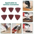 thumbnail image 5 of 60pcs Triangular Hook and Loop Triangle-Sandpaper, Fit 3-1/8 Inch Oscillating Multi Tool Sanding Pad, Assorted 40 60 80 100 120 240 Grits, 5 of 9