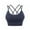 Blue, variant on Xmarks Cross Back Sport Bras Padded Strappy Criss Cross Cropped Bras for Yoga Workout Fitness Low Impact