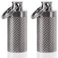 thumbnail image 1 of Pastillero con llavero (paquete de 2), pastillero/estuche impermeable de tamaño mínimo para bolso o bolsillo, organizador portátil de pastillero pequeño, 1 of 5
