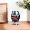 thumbnail image 7 of JAGASY Lavender Grass Urn for Ashes for Women - Small Keepsake Mountain Urns for Human Ash - Sunrise Urn for Adult Remains - Mini Ash Holder for Funeral - 3 Inch, 7 of 7