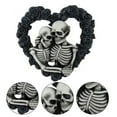 thumbnail image 4 of 20x20 cm gótico Rosa corazón calavera pareja puerta decoración guirnalda Navidad Día de San Valentín decoración del hogar ANGGREK  Otros, 4 of 8