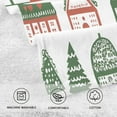 thumbnail image 5 of Yayeee 100% Cotton Hand Towels for Bathroom 16" x 28" Kitchen Towel, White Christmas House, 5 of 7