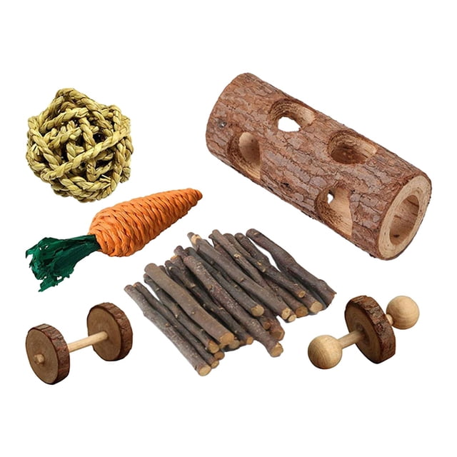 Juegos de juguetes de hámster de 6 uds., diente de molienda de , hámster, ejercicio, , juguetes para conejo, hurón, conejillo de , Yuyangstore Juguetes de hámster