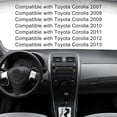thumbnail image 2 of 55436-02330 Left & Right Upper Side Central Dashboard Cover Strip Trim Fit for Toyota Corolla 2010-2013 Navigation Panel Frame Moulding Replacement for 55435-02370, 2 of 6