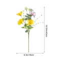 thumbnail image 3 of Diseño realista y detallado: Este arreglo floral realista presenta hojas y capullos delicados. El verde de las hojas se integra a la perfección con los tonos naturales y profundos, aportando un atract, 3 of 6
