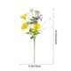 thumbnail image 3 of CaiYueKe 2 Pcs Artificial Flower Bouquet Fake Flowers for Wedding Centerpieces Home Decor Silk Floral Arrangements Vase Filler Party Decoration Spring Summer Decorations Indoor Outdoor, 3 of 7