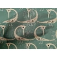 thumbnail image 5 of oneOone Cotton Poplin Dusty Teal Green Fabric Abstract Bird Quilting Supplies Print Sewing Fabric By The Yard 42 Inch Wide-ZM, 5 of 6