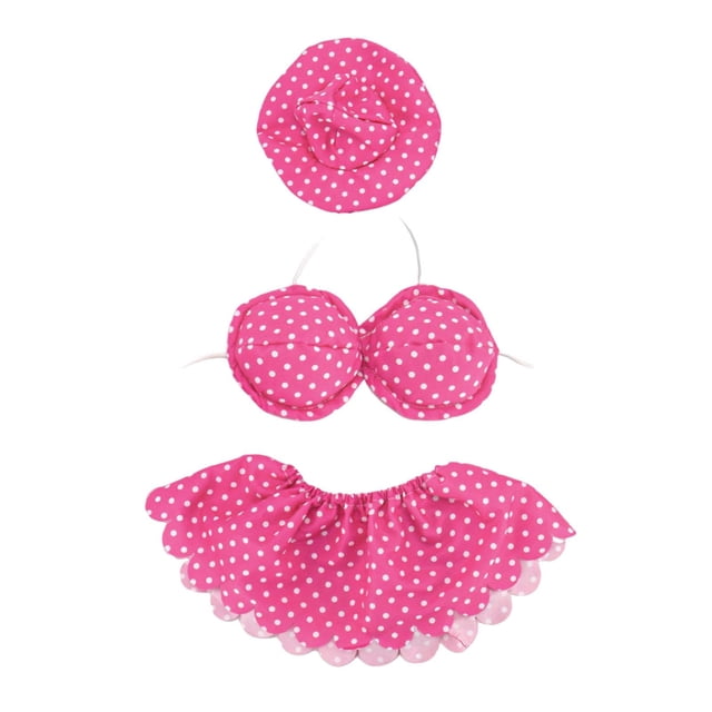 Atuendo para Ganso Conjunto de Bikini con Accesorios para Estatua Decorativa Material Lavable y Resistente Brinda Toque Divertido y Especial Adecuado para Reuniones al Aire Libre y Festivales Rosa