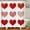 J, variant on Valentine''s Day Shower Curtain, Romantic Red Hearts Valentines Day Shower Curtain Bathroom Decor, Red Rose Flowers Valentines Shower Curtain Waterproof Fabric Shower Curtain with Hooks