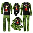 thumbnail image 1 of Conjuntos de pijamas navideños familiares a juego Grinch 2024, pijama de Grinch con parte superior y pantalones de pijama a cuadros, pijama de Grinch para niños y adultos para la familia, 6 Años, 1 of 3