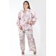 thumbnail image 1 of Conjunto de lino estampado Roman Fashion /Tallas extras, 9005 (Rosa) rosa 36, 1 of 8