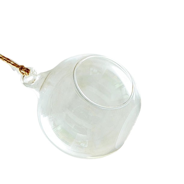 Matsuzay Bola de candelita de cristal, plantas colgantes, candelabro de luz de té, fiesta, vacaciones, cumpleaños, Bar, adorno colgante de jardín Decoración del hogar Matsuzay HA072735-01