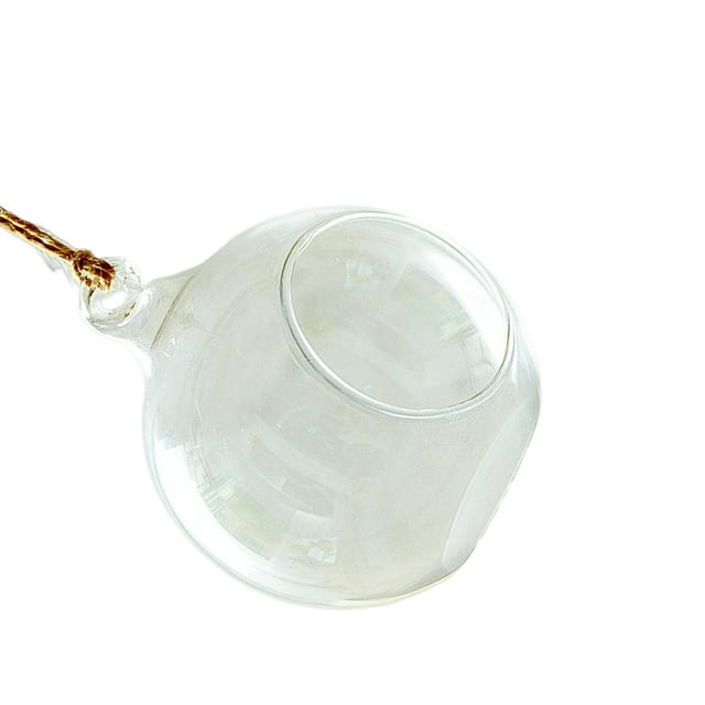 Kearding Bola de candelita de cristal, plantas colgantes, candelabro de luz de té, fiesta, vacaciones, cumpleaños, Bar, adorno colgante de jardín Decoración del hogar Kearding HA072735-01