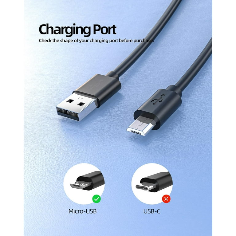 Micro USB Cable USB 2.0 A-Male to Micro B Cable Fast Charging Cord
