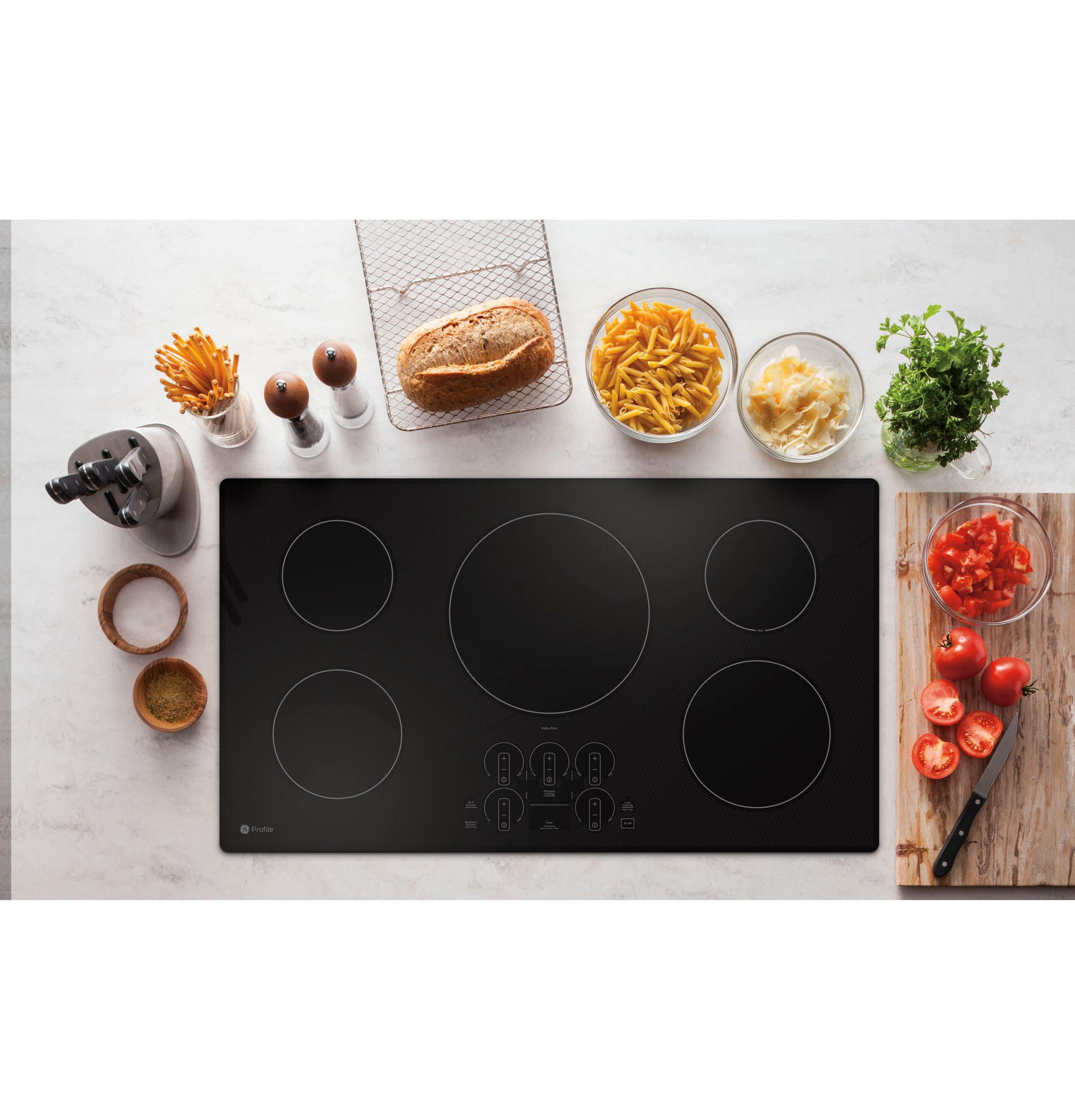 Ge Profile Php7036 36" Wide 5 Burner Induction Cooktop - Black